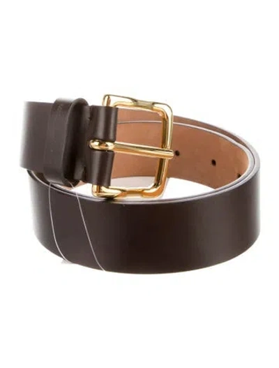 Pre-owned Michael Kors Leather Belt Kit In Brown
