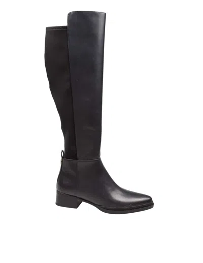 Michael Kors Leather Boot In Black