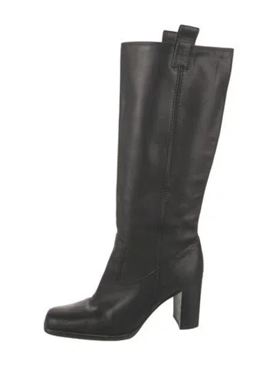 Pre-owned Michael Kors Leather Boots In Black