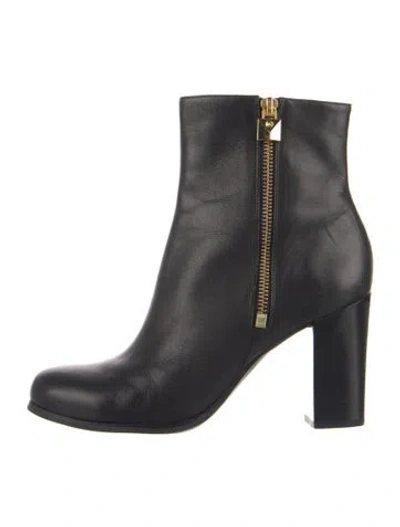 Pre-owned Michael Kors Leather Boots In Black