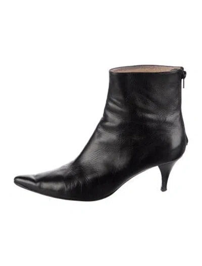 Pre-owned Michael Kors Leather Boots In Black