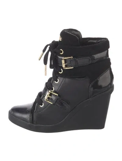 Pre-owned Michael Kors Leather Boots In Black