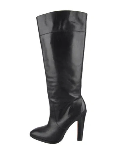 Pre-owned Michael Kors Leather Boots In Black