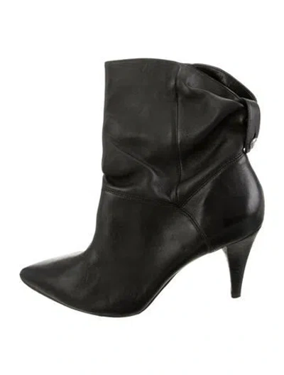 Pre-owned Michael Kors Leather Boots In Black