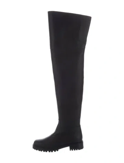 Pre-owned Michael Kors Leather Boots In Black