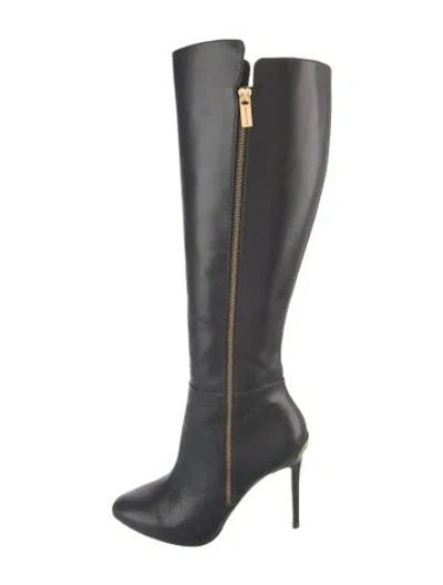 Pre-owned Michael Kors Leather Boots In Black