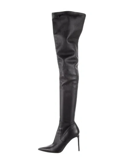 Pre-owned Michael Kors Leather Boots In Black