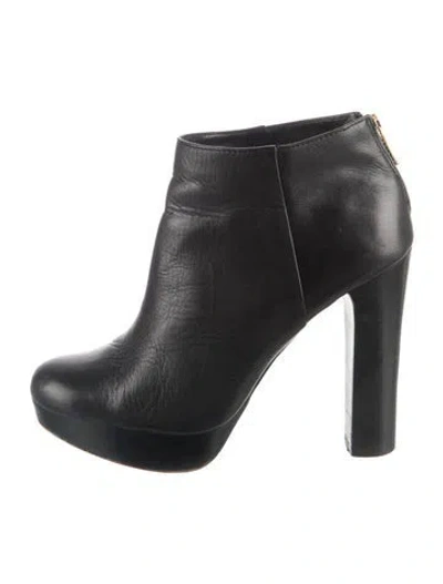 Pre-owned Michael Kors Leather Boots In Black