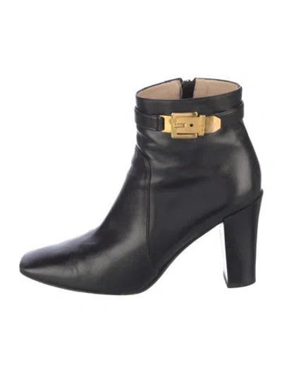 Pre-owned Michael Kors Leather Boots In Black