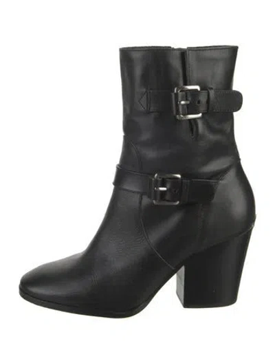 Pre-owned Michael Kors Leather Boots In Black