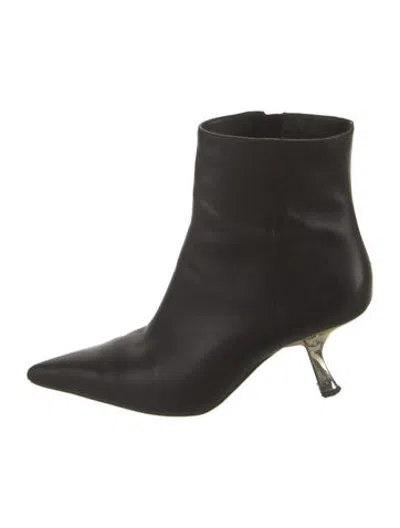 Pre-owned Michael Kors Leather Boots In Black