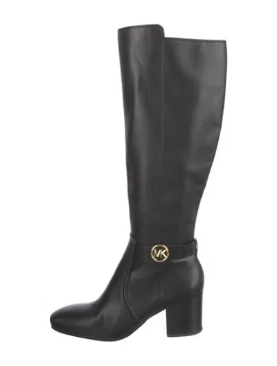 Pre-owned Michael Kors Leather Boots In Black