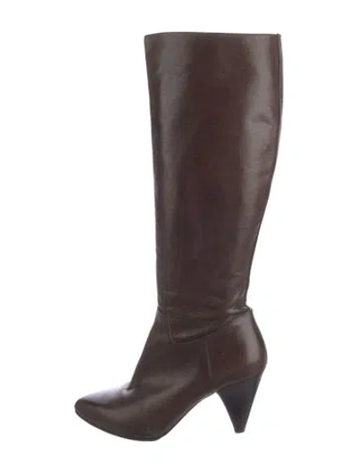 Pre-owned Michael Kors Leather Boots In Brown