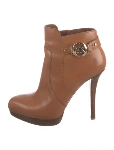 Pre-owned Michael Kors Leather Boots In Brown
