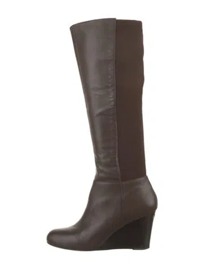Pre-owned Michael Kors Leather Boots In Brown