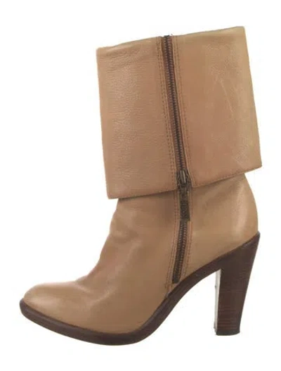 Pre-owned Michael Kors Leather Boots In Brown