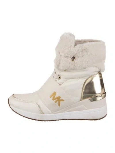 Pre-owned Michael Kors Leather Boots In Neutral