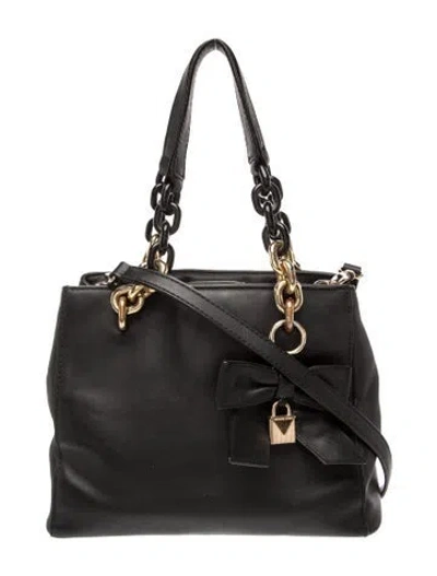 Pre-owned Michael Kors Leather Bucket Bag In Black