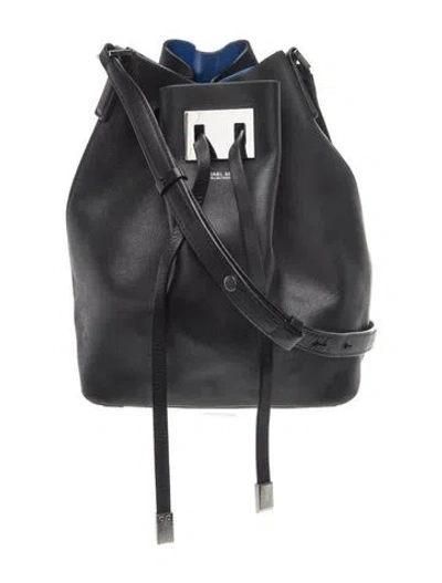 Pre-owned Michael Kors Leather Bucket Bag In Black