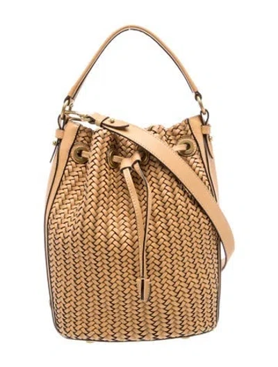Pre-owned Michael Kors Leather Bucket Bag In Brown