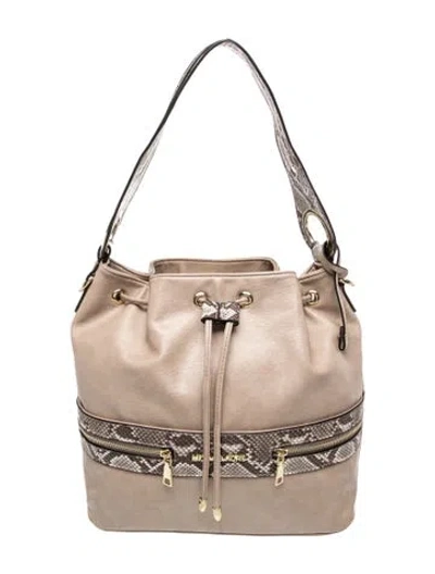 Pre-owned Michael Kors Leather Bucket Bag In Neutral
