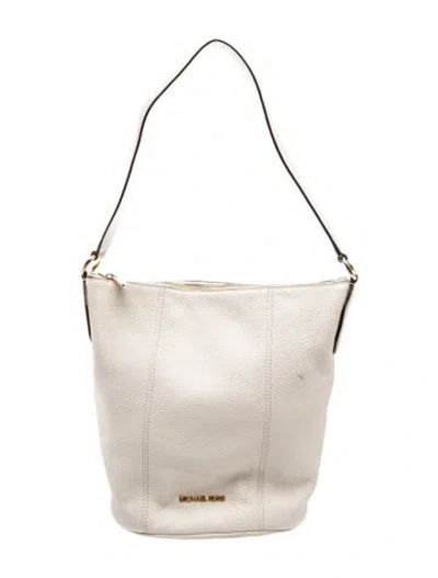 Pre-owned Michael Kors Leather Bucket Bag In Neutral
