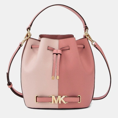 Pre-owned Michael Kors Leather Bucket Bag In Pink