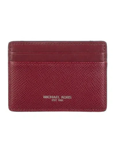Pre-owned Michael Kors Leather Card Holder In Brown