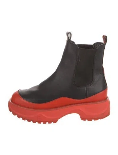 Pre-owned Michael Kors Leather Chelsea Boots In Black