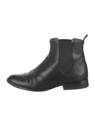 Pre-owned Michael Kors Leather Chelsea Boots In Black