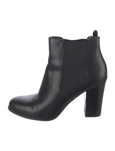 Pre-owned Michael Kors Leather Chelsea Boots In Black