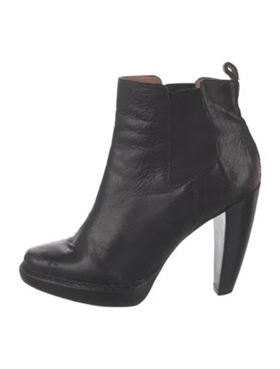 Pre-owned Michael Kors Leather Chelsea Boots In Black