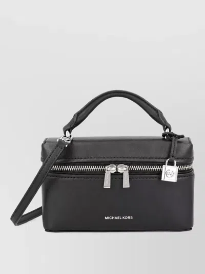 Michael Kors Leather Clutch Bag In Gray