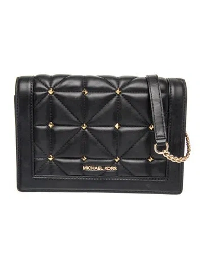 Pre-owned Michael Kors Leather Clutch In Black