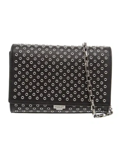 Pre-owned Michael Kors Leather Clutch In Black