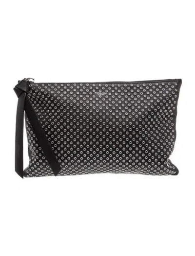 Pre-owned Michael Kors Leather Clutch In Black