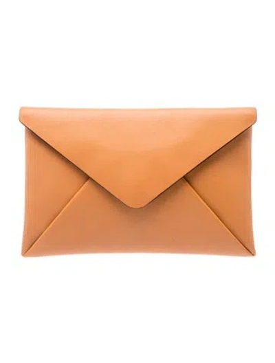 Pre-owned Michael Kors Leather Clutch In Brown
