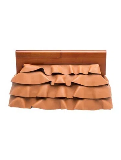 Pre-owned Michael Kors Leather Clutch In Brown