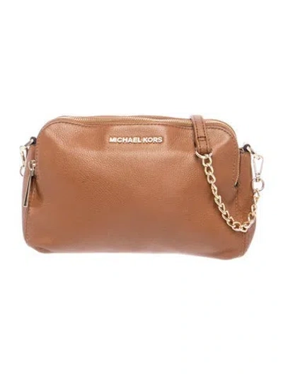 Pre-owned Michael Kors Leather Clutch In Brown