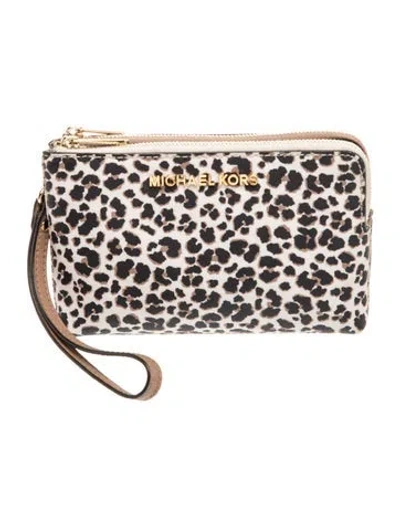 Pre-owned Michael Kors Leather Clutch In Multi