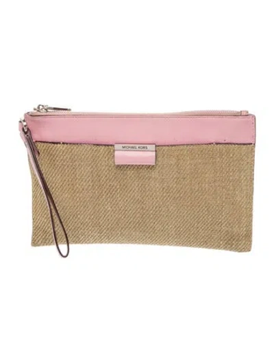 Pre-owned Michael Kors Leather Clutch In Multi