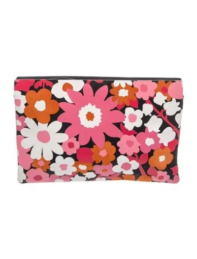 Pre-owned Michael Kors Leather Clutch In Multicolor