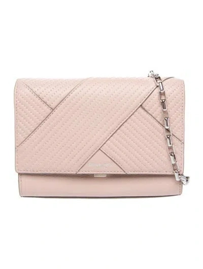 Pre-owned Michael Kors Leather Clutch In Neutral
