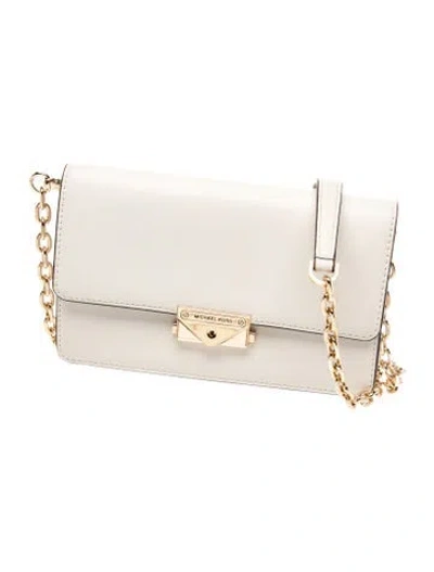 Pre-owned Michael Kors Leather Clutch In Neutral