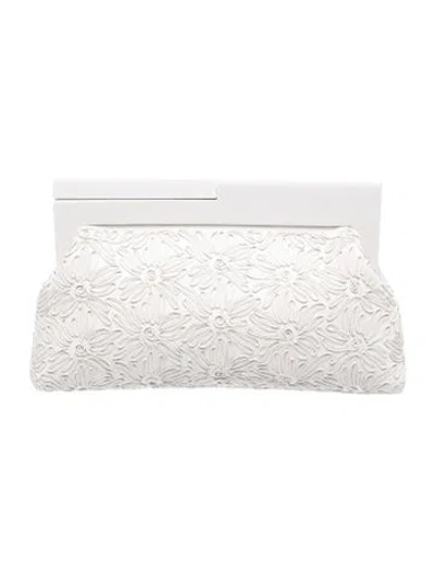 Pre-owned Michael Kors Leather Clutch In White