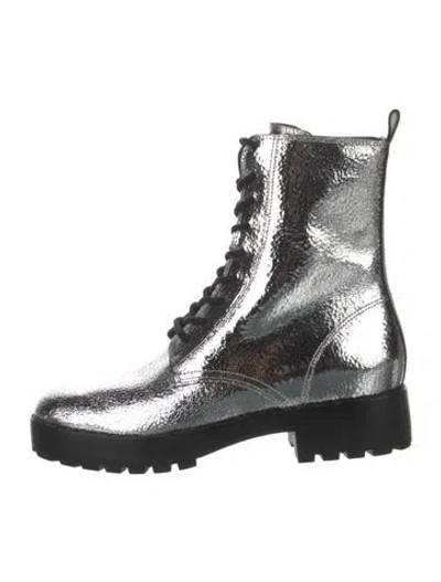 Pre-owned Michael Kors Leather Combat Boots