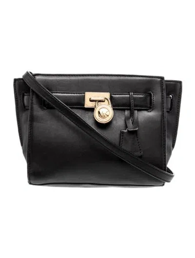 Pre-owned Michael Kors Leather Crossbody Bag In Black