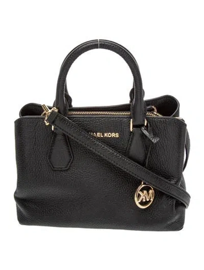 Pre-owned Michael Kors Leather Crossbody Bag In Black