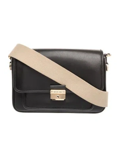 Pre-owned Michael Kors Leather Crossbody Bag In Black