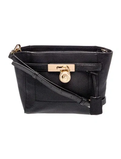 Pre-owned Michael Kors Leather Crossbody Bag In Black